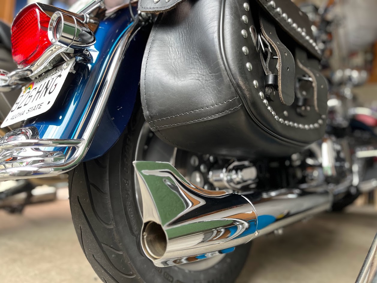 KERKERエンドピース交換 ターンダウン⇒フィッシュテール（ハーレー