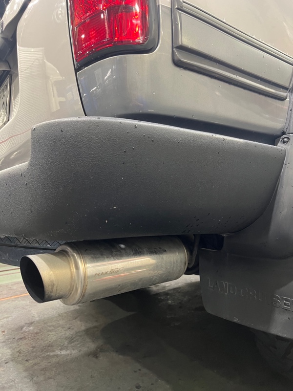 ワンオフサイド出しマフラー製作①（トヨタ ランドクルーザー80・80系