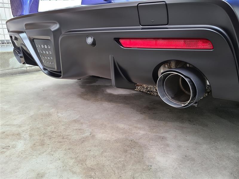 カーボンマフラーカッター取付その2（トヨタ スープラ・A90系）by