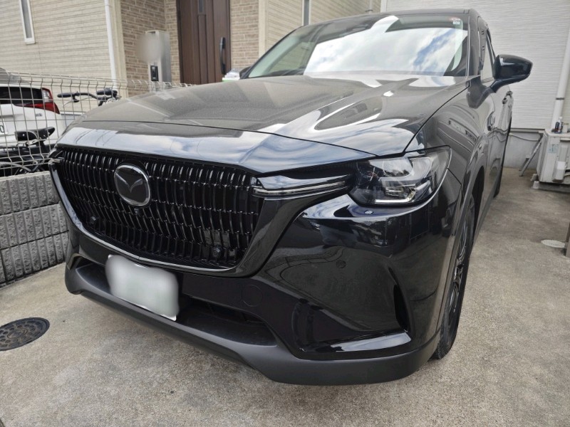 シグネチャーウイング ブラックグリルガーニッシュ取付け（マツダ CX