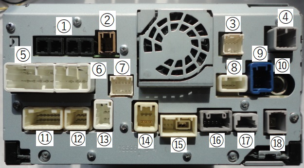 ☆ トヨタ純正ナビ NSZT-W62G コネクタ確認（トヨタ アルファードG）by