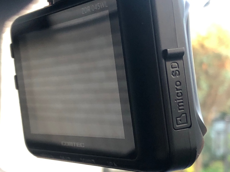 コムテックZDR045WL…マイクロSDカード32GB→128GB交換して初期化…0601