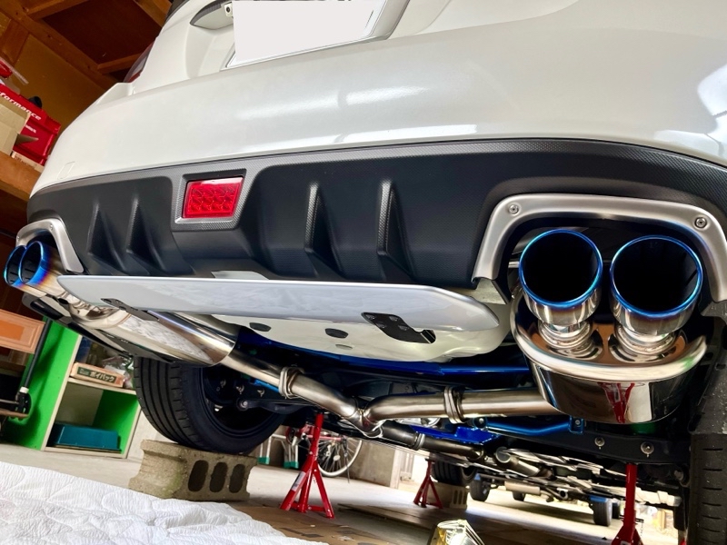 備忘録】HKS スーパーターボマフラーの取り付け（スバル WRX STI・VAB