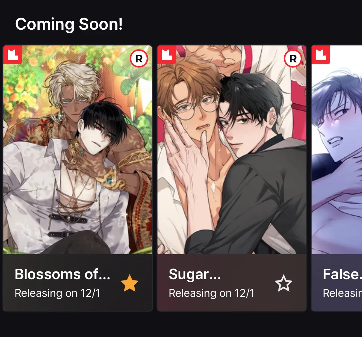 韓國BL 漫畫家Brothers Without A Tomorrow 新作《白夜花路（BOMTOON