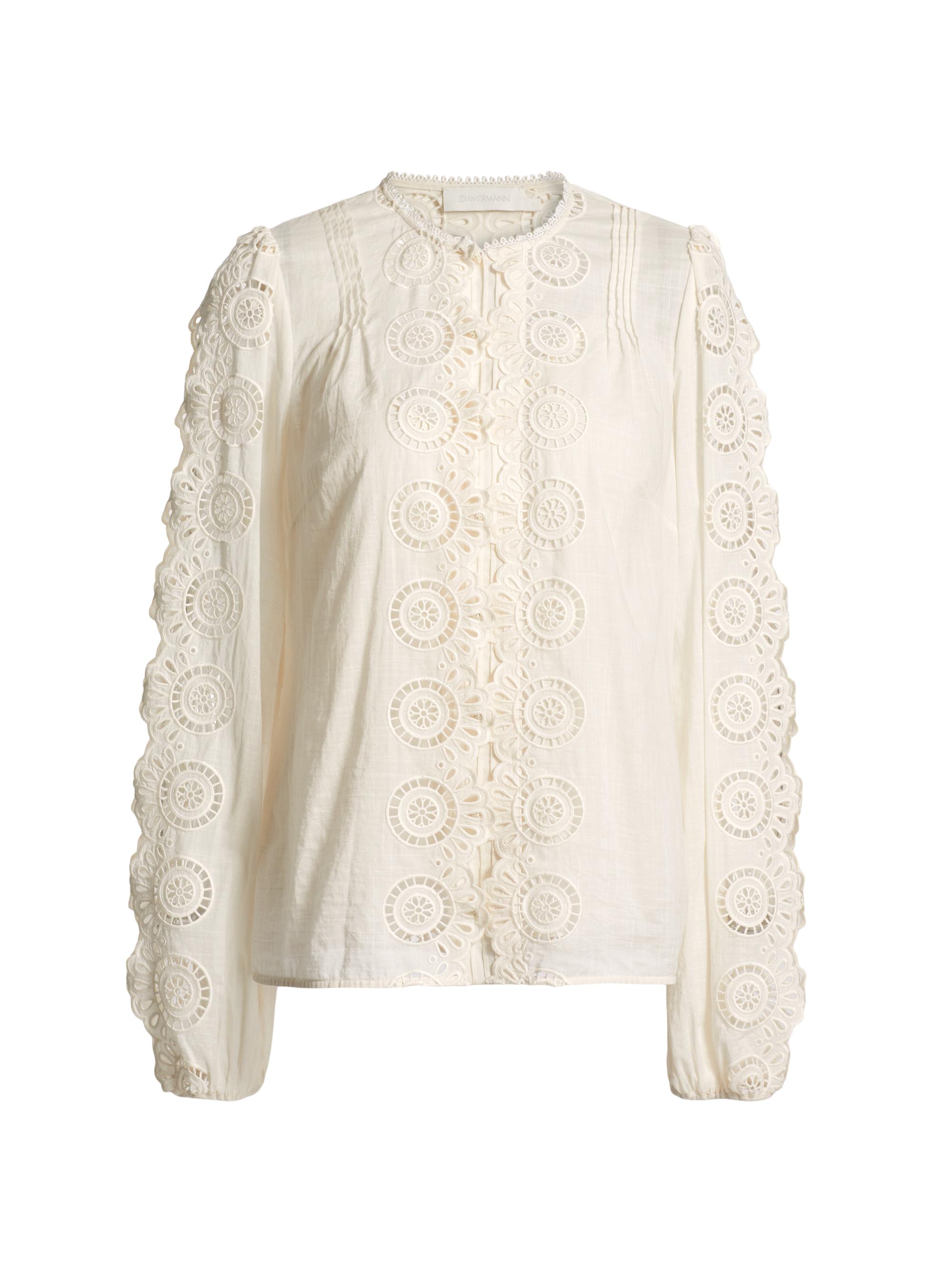 Zimmermann Ascension Lace Yoke Tunic | Saks Fifth Avenue