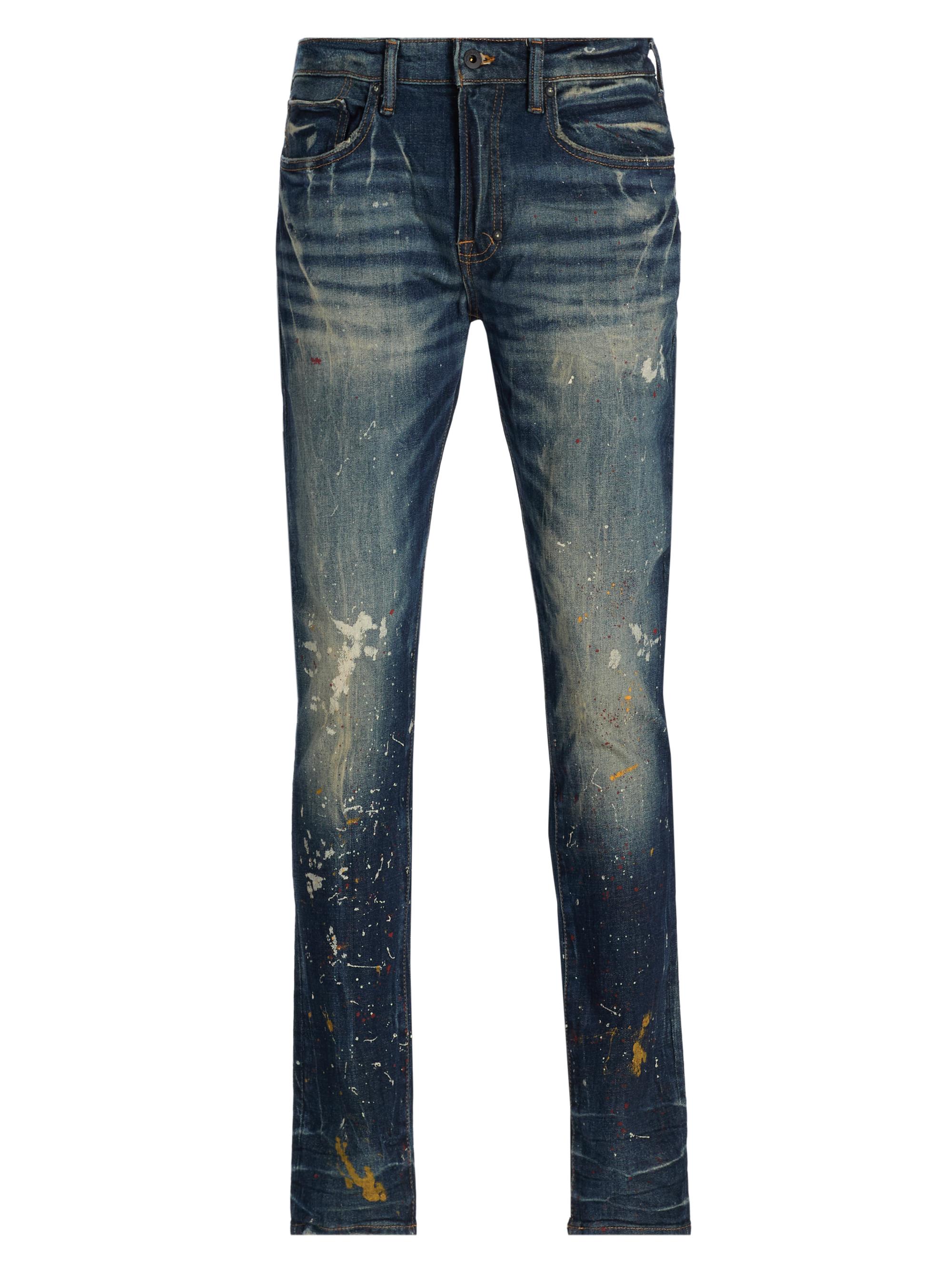 Amiri Bandana Jacquard Straight-Leg Jeans | Saks Fifth Avenue