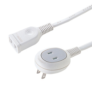 TAP-B8-3N【プラス1個口延長コード（2P・1個口＋1個口・3m・ホワイト