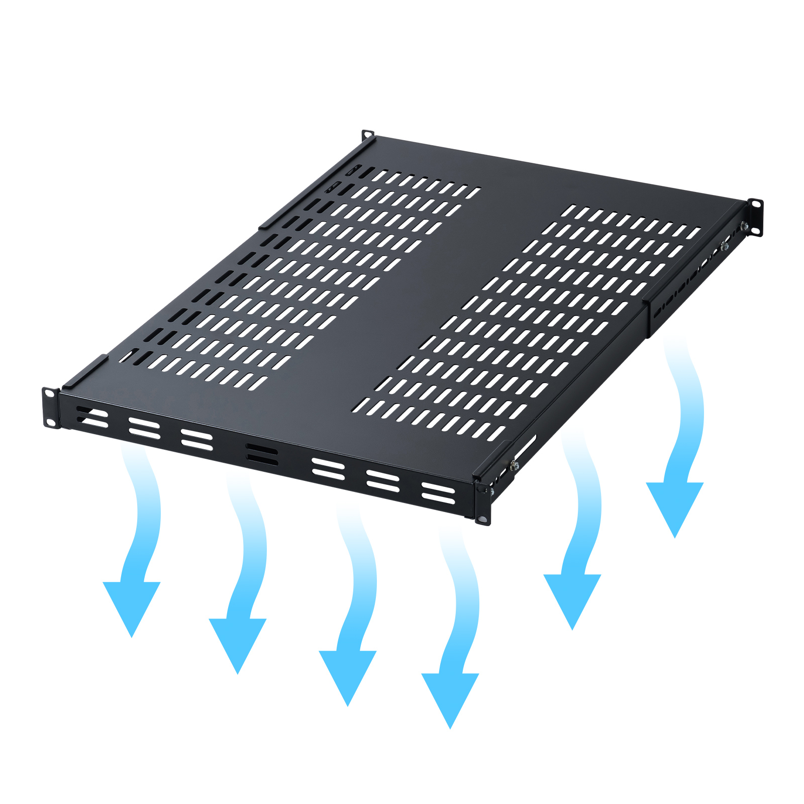 CP-SVHTNT1BK【19インチマウント取り付け棚板】19インチラックに簡単