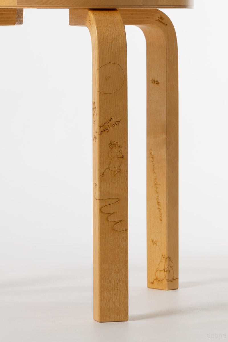 Artek + Moomin (アルテック＋ムーミン) Stool 60 Celebration | Artek