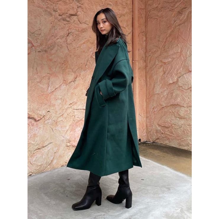 ワイドカラーロングコート[品番：MKSW0040888]｜EMODA（エモダ）の