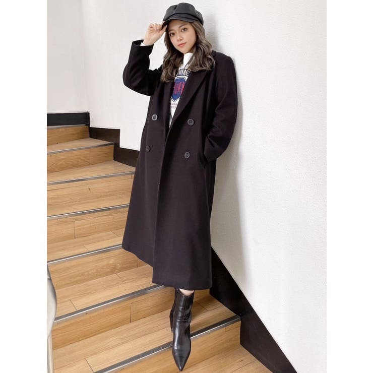 ロングチェスターコート[品番：MKSW0060396]｜GYDA（ジェイダ）の