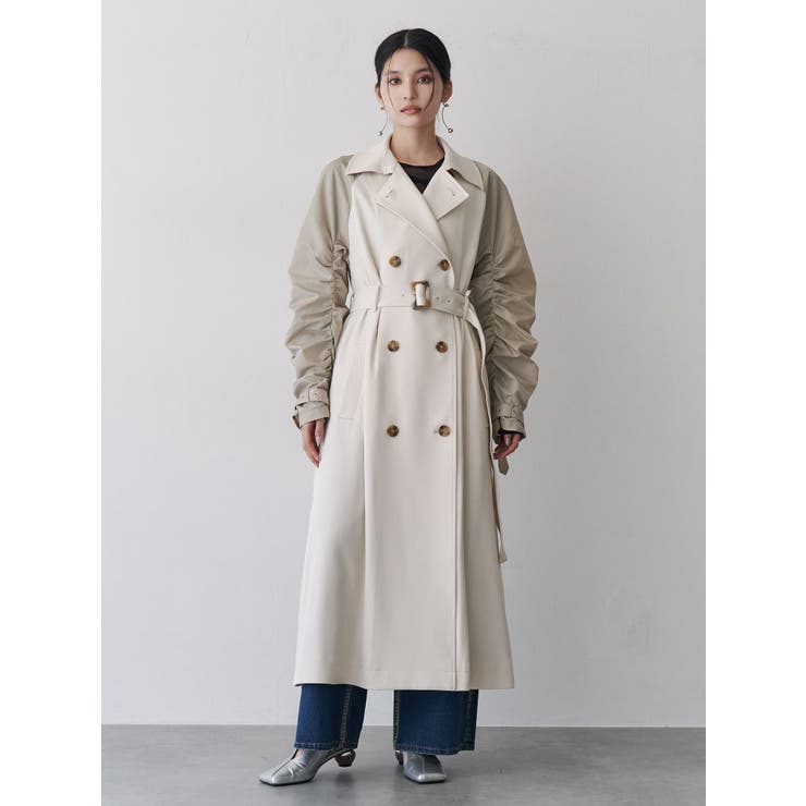 ドッキングトレンチコート[品番：MKSW0062315]｜MURUA（ムルーア）の