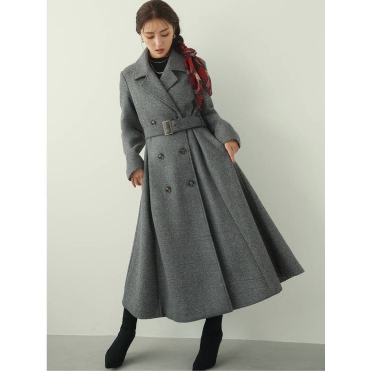 フレアデザインロングコート[品番：MKSW0047636]｜RESEXXY（リゼクシー