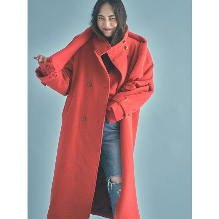 スタンドカラールーズコート[品番：MKSW0053363]｜Ungrid（アン