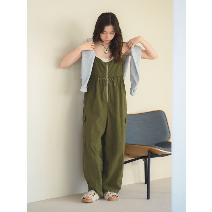 ミリタリールーズサロペット[品番：MKSW0055514]｜Ungrid（アン