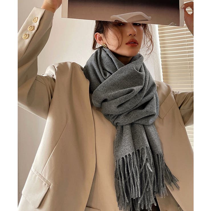 ストール 大判 マフラー カシミヤタッチ[品番：AGCW0002724]｜SUNSHINE