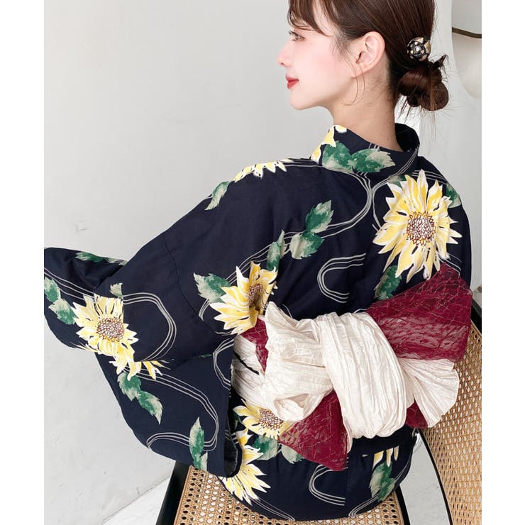 浴衣3点セット（ゆかた・帯2本）、その他3のみ2点セット[品番