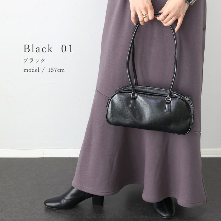 フェイクレザーミニボストンバッグ[品番：FNYW0003508]｜FUNNY