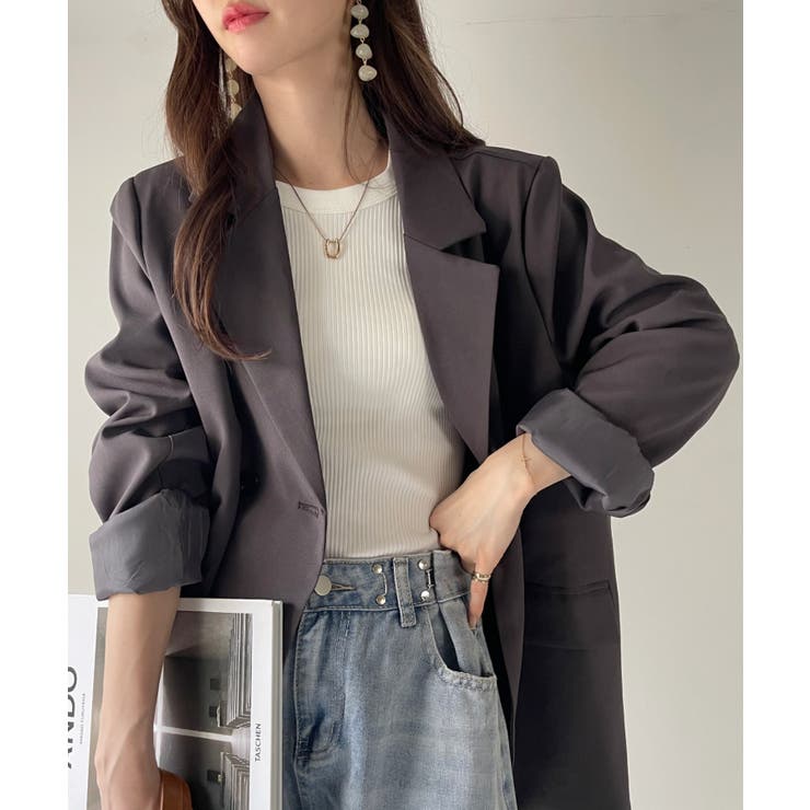 テーラードジャケット ダブルボタン オーバーサイズ[品番：ORGW0000257