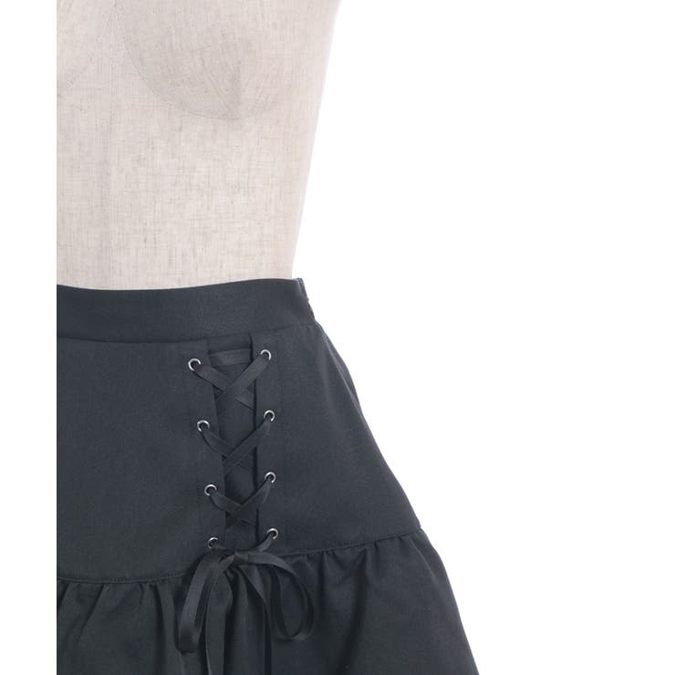 レースアップフリルスカート[品番：IGAW0005991]｜axes femme