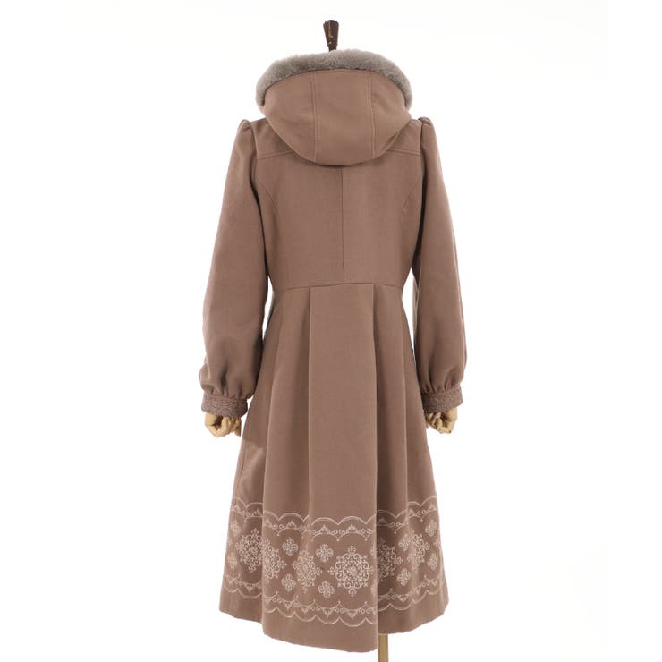 パネル刺繍ダッフルコート[品番：IGAW0001012]｜axes femme