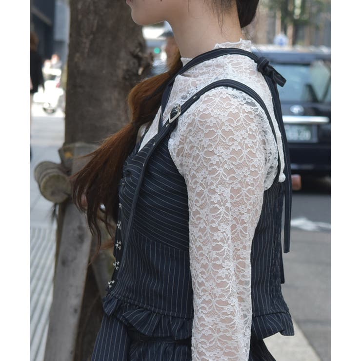 コルセット風デザインビスチェ[品番：IGAW0006289]｜axes femme