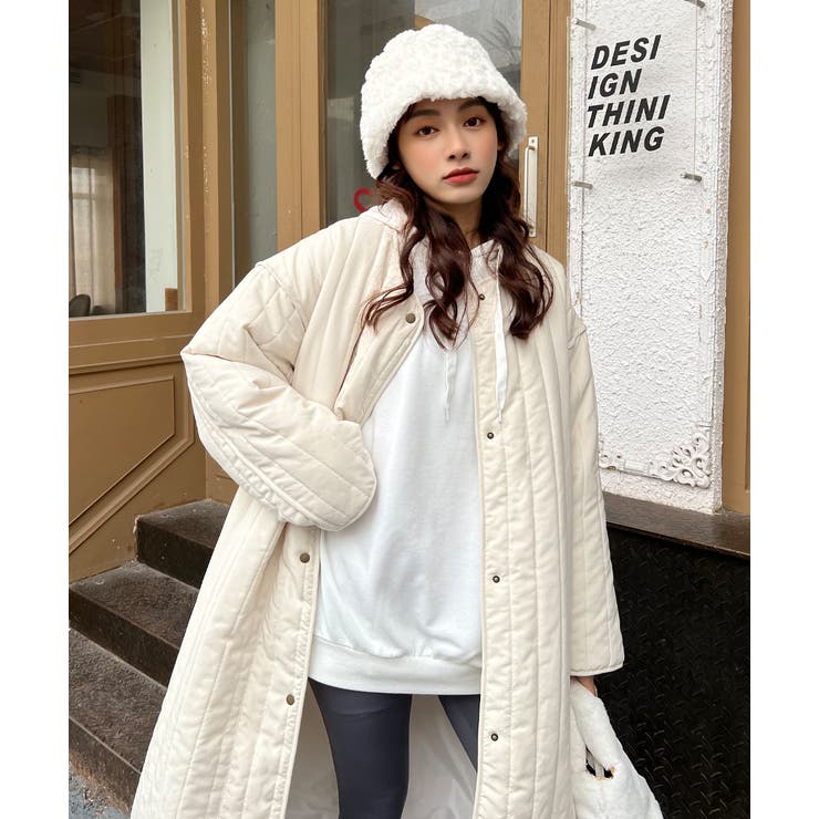 ロングコート キルティング 中綿[品番：ADEW0000783]｜ad thie