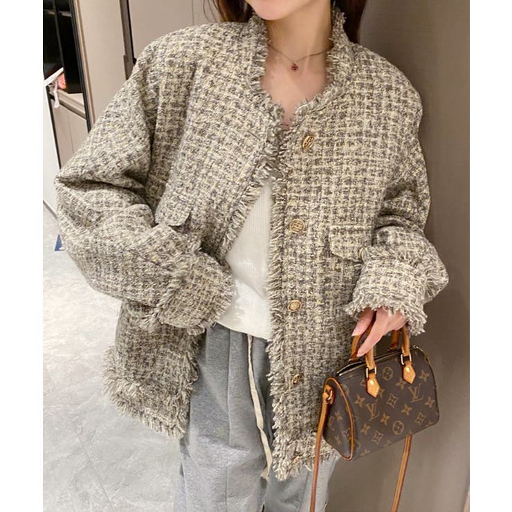 新色追加！Jasmine 新作 オーバーサイズの抜け感がオシャレツイード