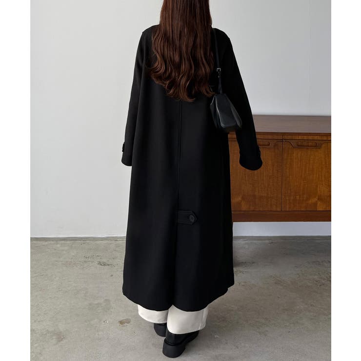 callautia ダブルボタンロングチェスターコート[品番：AMTW0012629