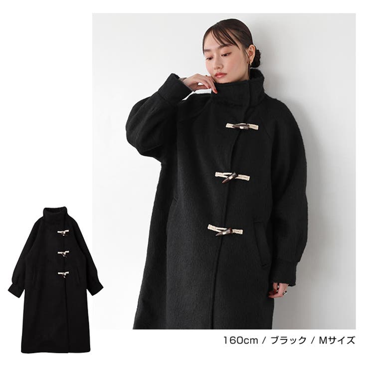 ニット シャギー ダッフルコート[品番：AZ000004513]｜andme