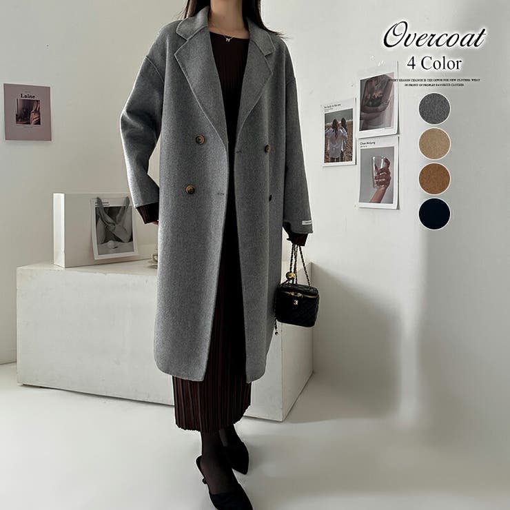 チェスターコート ロングコート ダブルチェスターコート[品番