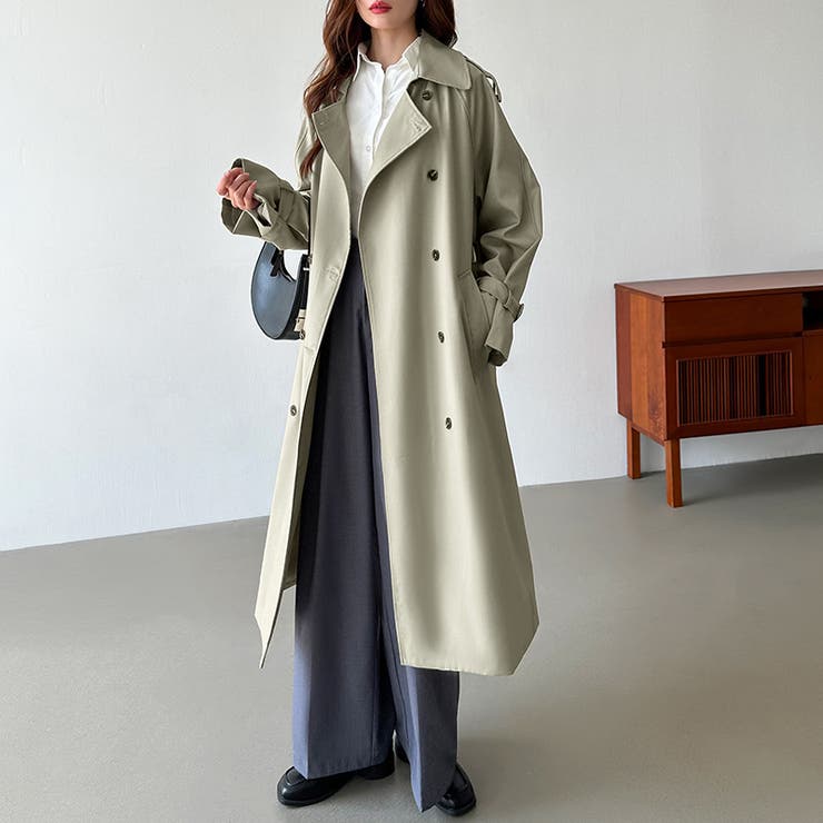 トレンチコート ロングコート スプリングコート[品番：COCW0005663