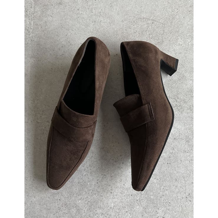 大きいサイズ有]ポインテッドトゥヒールローファー[品番：GS000022394