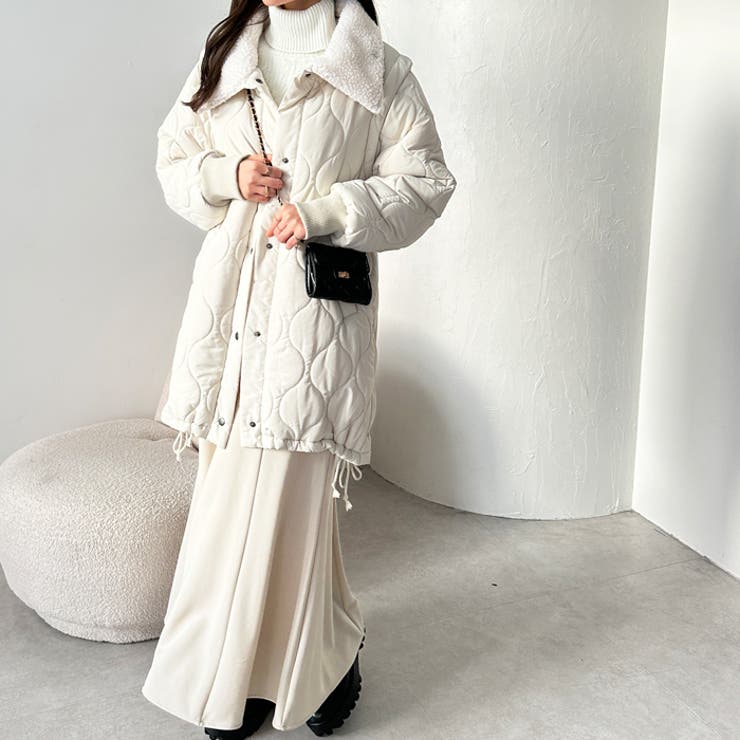 衿ボアマルチウェイキルティングコート[品番：GERW0010418]｜GeeRA