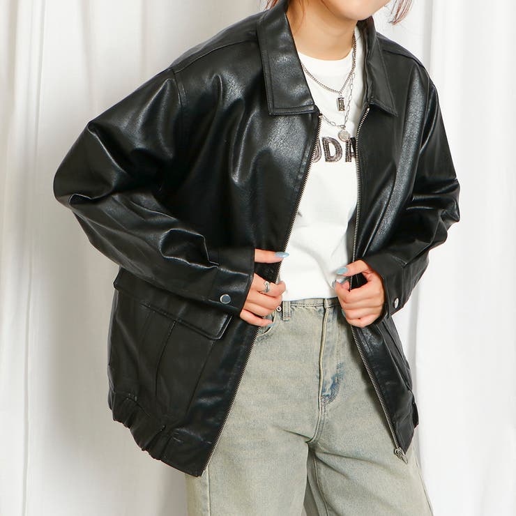 合皮ブルゾン[品番：GORW0009378]｜GORGE （ゴージ）のレディース