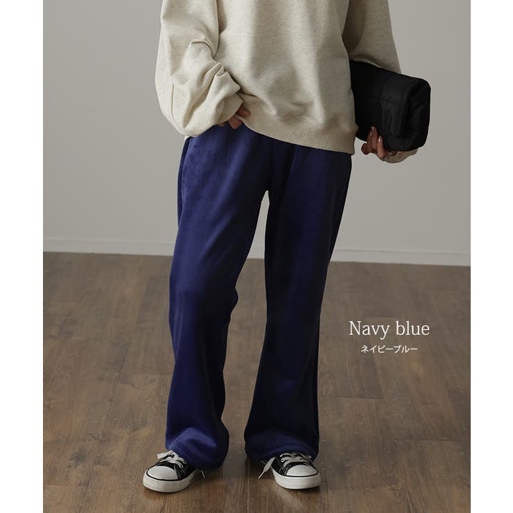 パンツ レディース 裏起毛 暖か フレアパンツ ロング ボア ボトムス