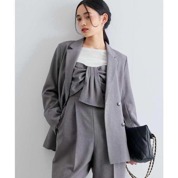 美easy】ウーリッシュWブレストテーラードジャケット【洗える】[品番