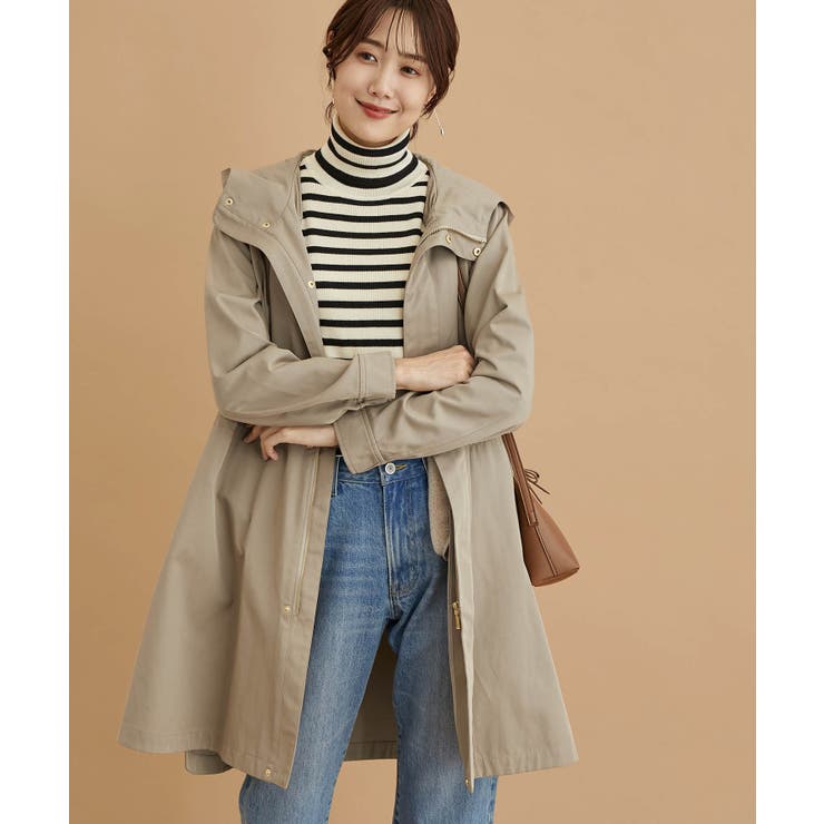 撥水・花粉ガード/ライナー付きモッズコート[品番：RPCW0031907]｜ROPE