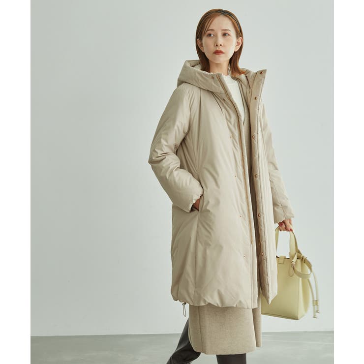 GREEN DOWN MINOTECK/フーディロングダウン[品番：RPCW0032253]｜ROPE