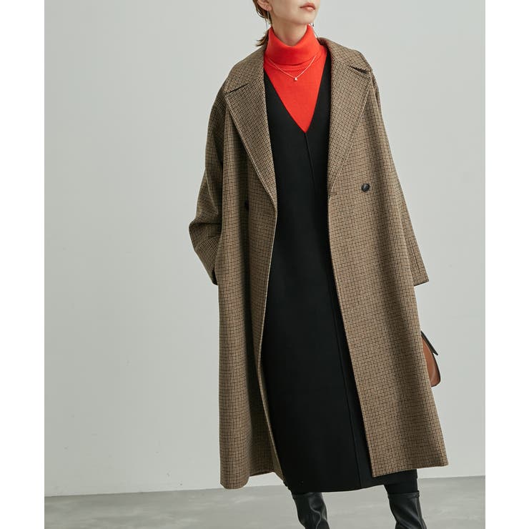 ガンクラブチェックオーバーチェスターコート[品番：RPCW0033111