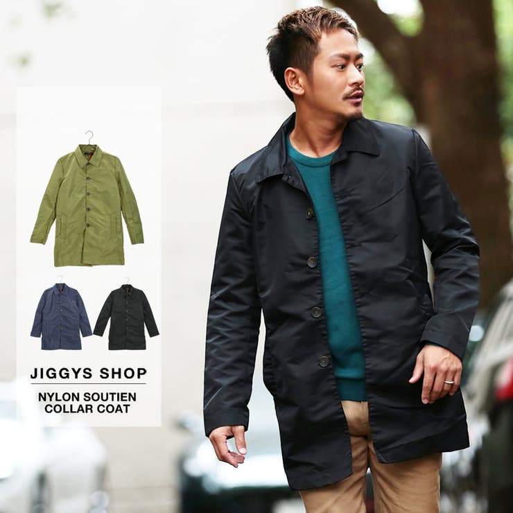 ◇ナイロンステンカラーコート◇メンズ コート メンズ[品番