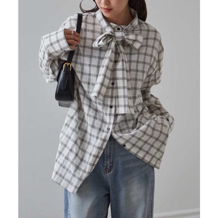 2wayボウタイチェックシャツ[品番：RANW0000083]｜RANAN（ラナン