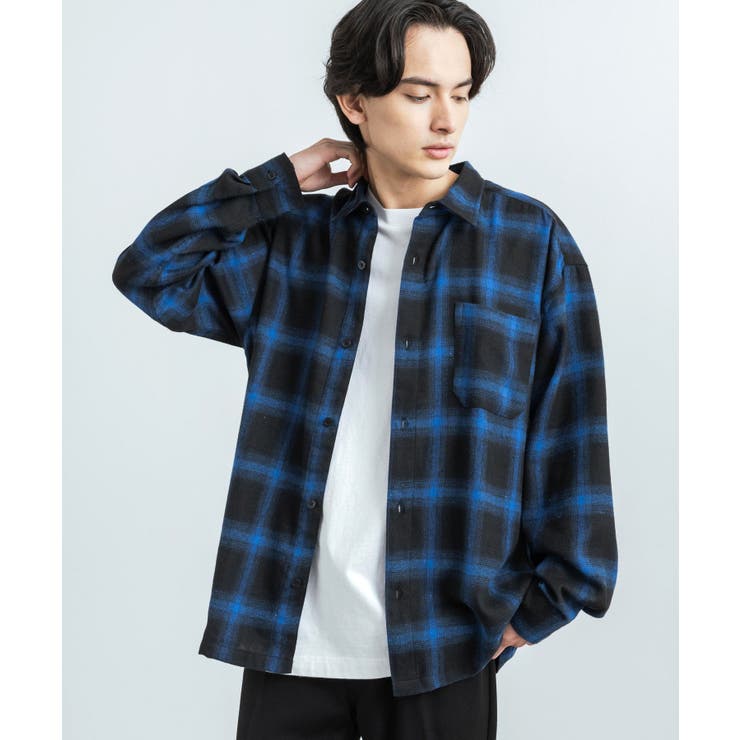 ネルシャツ オンブレチェック フランネル[品番：OE000007122]｜Rocky