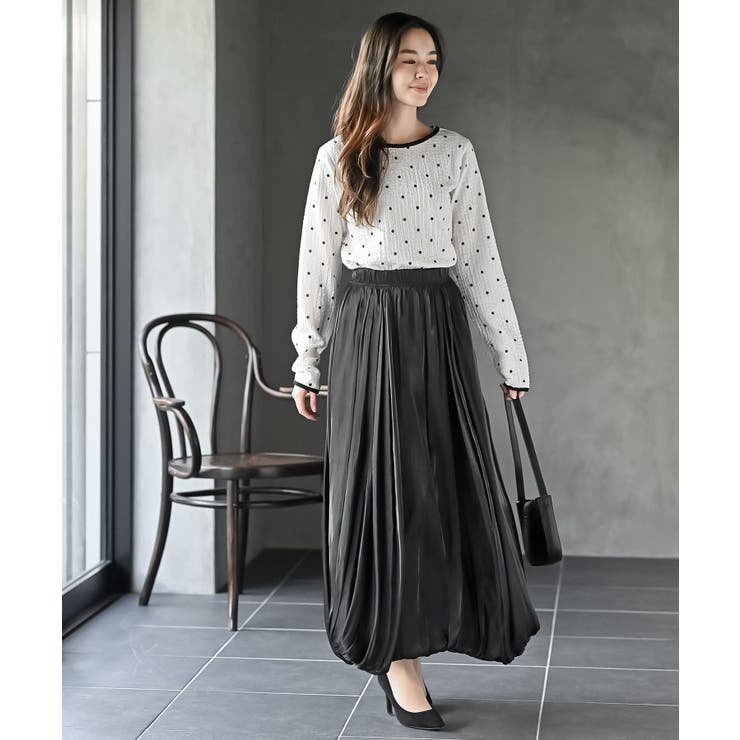 シャイニーバルーンロングスカート[品番：RPSW0003399]｜rps（アール