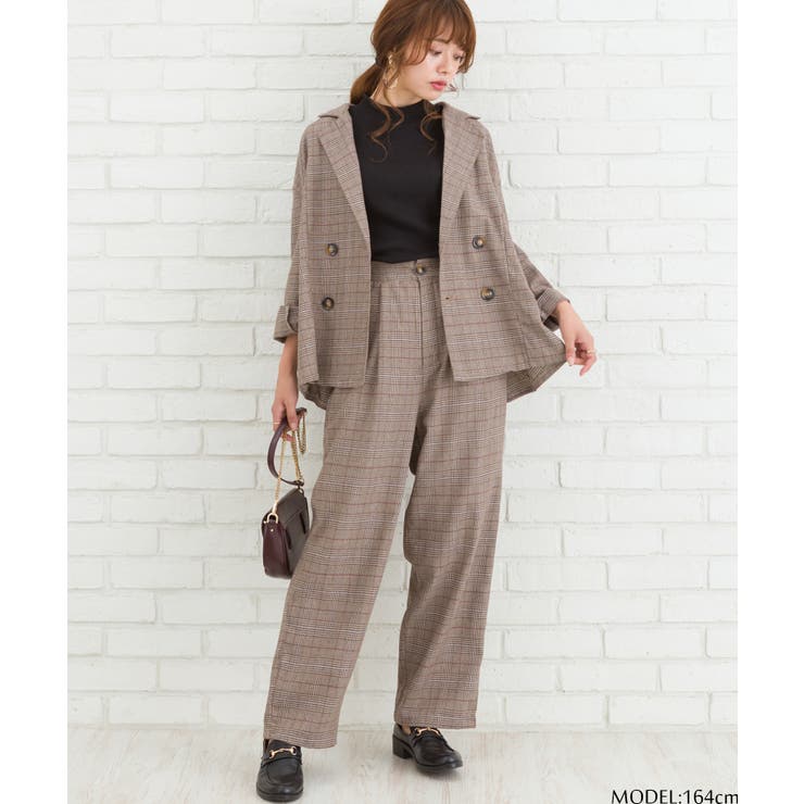 グレンチェックセットアップ[品番：SPRW0006955]｜SpRay（スプレイ）の