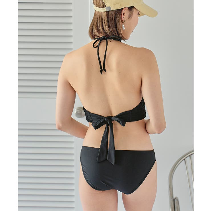 バックリボンホルターネックビキニ/水着【SEADRESS シードレス】[品番