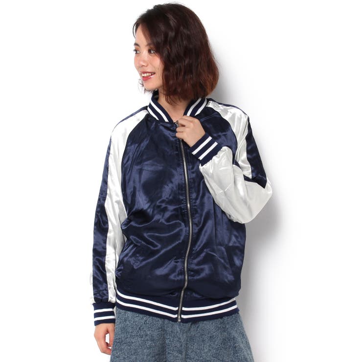 低身長向け】ベロアリバーシブルスカジャン[品番：WG010000167]｜WEGO