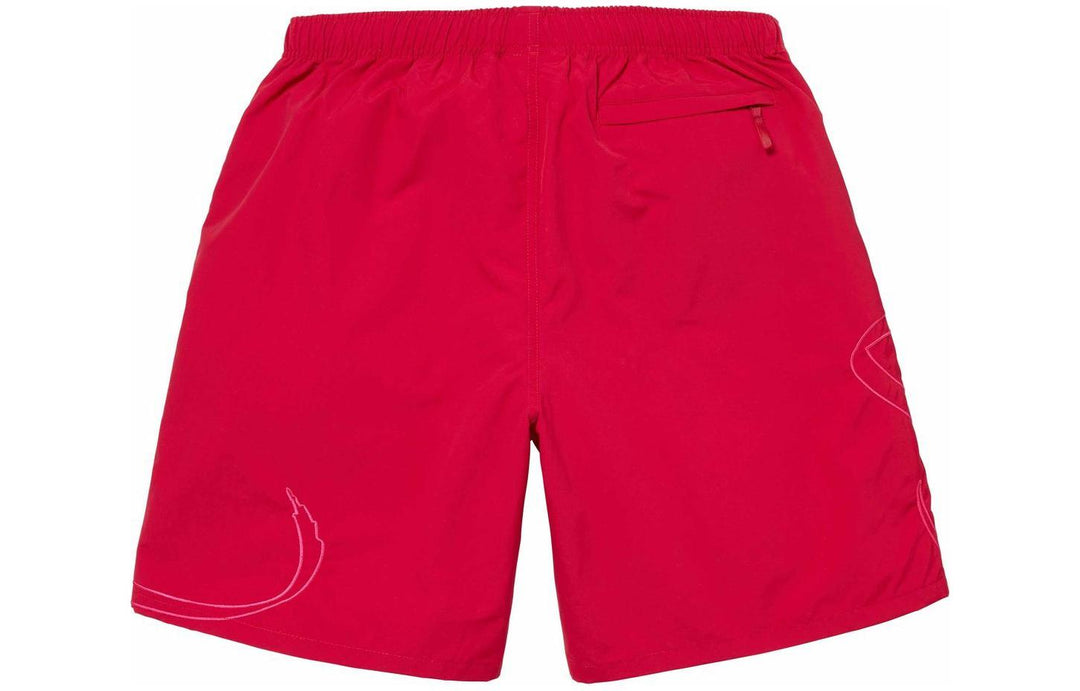 Supreme Tag Water Shorts 'Red' SUP-SS24-168