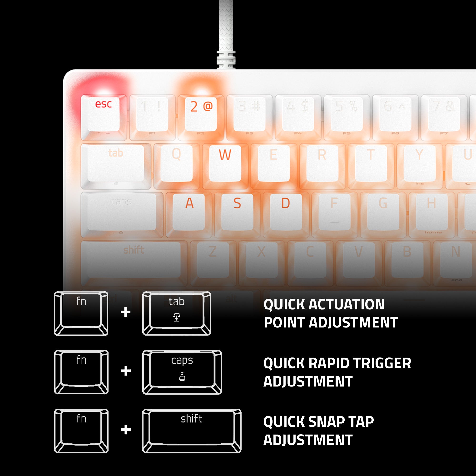 Razer Huntsman V3 Pro Mini JP (White Edition) レイザー ハンツマン