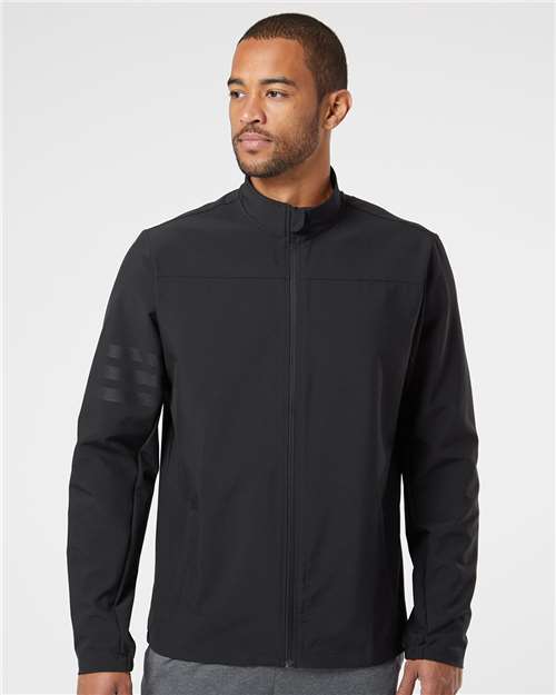 adidas A267 Men's Wind Resistant Full-Zip Jacket | S&S